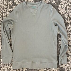 Tommy John Gray Waffle Knit Thermal Crew Neck Shirt Gray Men's M